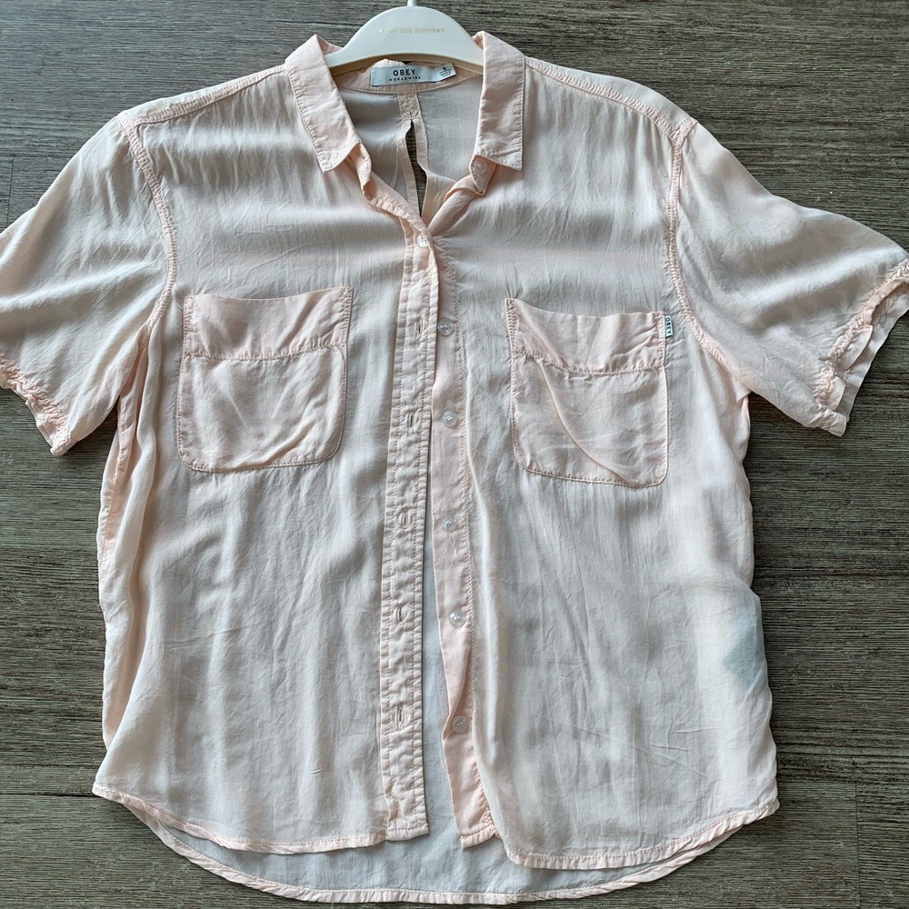 Obey short sleeve button down